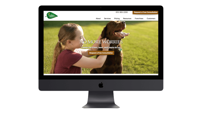 Joshua Tree Service website design