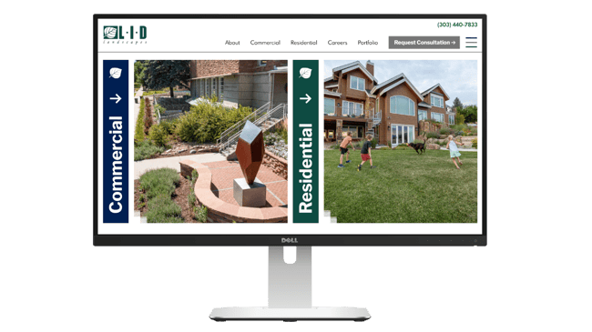 landscaping business website - LID