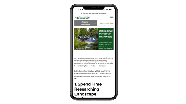 landscaping content marketing