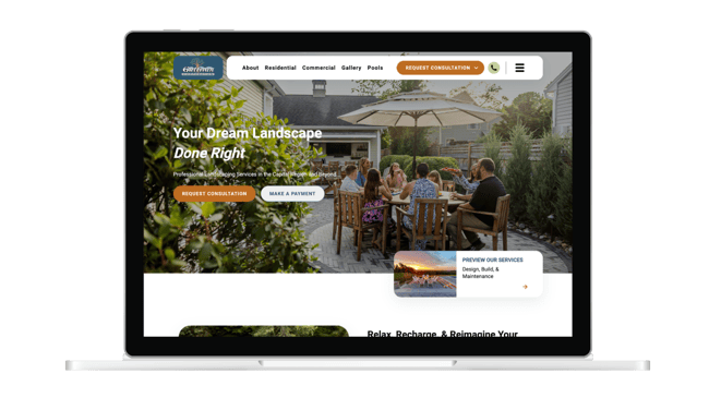 landscaping website design - gallivan corporation