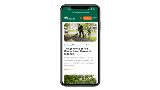 lawn care blog - trimline