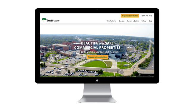 website for commercial landscaping company - turfscape